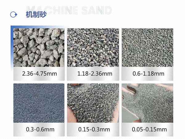 机制砂成品种类
